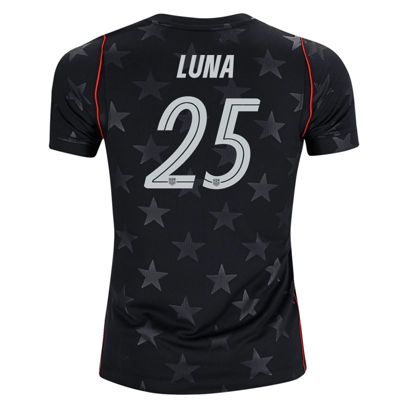 Nike Youth Luna United States Away Stadium Jersey 2026 (Dark Obsidian/Pure Platinum) | SoccerWearhouse