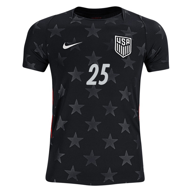 Nike Youth Luna United States Away Stadium Jersey 2026 (Dark Obsidian/Pure Platinum) | SoccerWearhouse