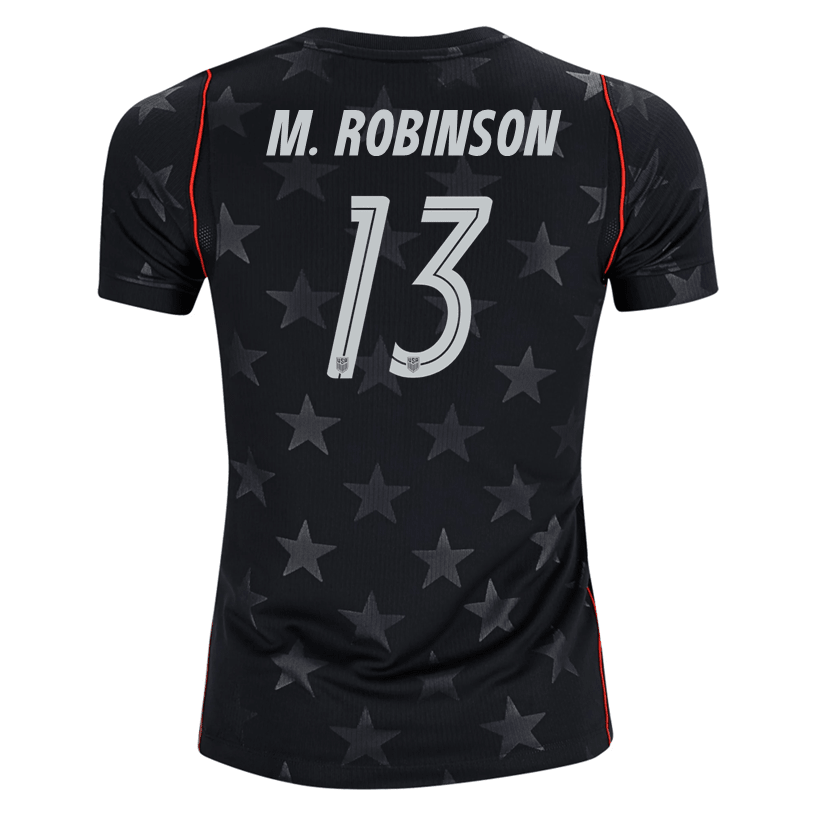 Nike Youth M. Robinson United States Away Stadium Jersey 2026 (Dark Obsidian/Pure Platinum) | SoccerWearhouse