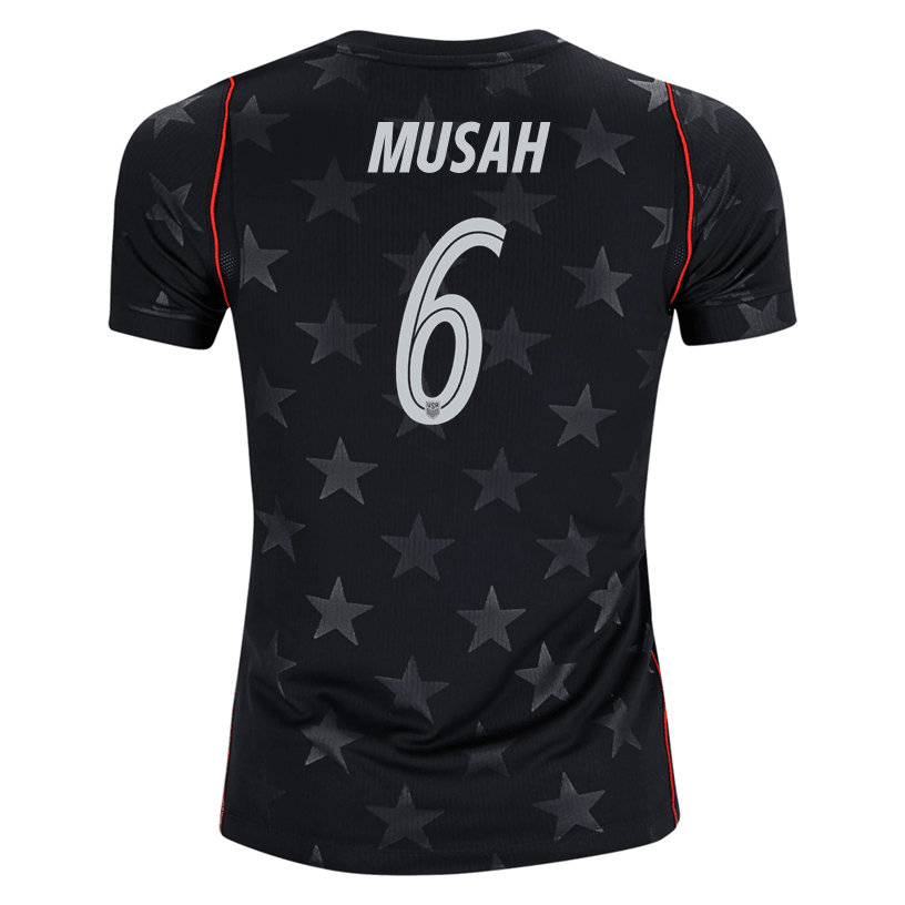 Nike Youth Musah United States Away Stadium Jersey 2026 (Dark Obsidian/Pure Platinum) | SoccerWearhouse