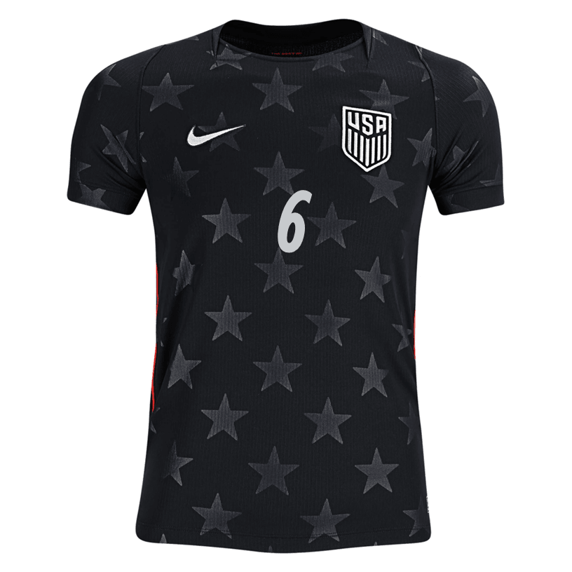 Nike Youth Musah United States Away Stadium Jersey 2026 (Dark Obsidian/Pure Platinum) | SoccerWearhouse