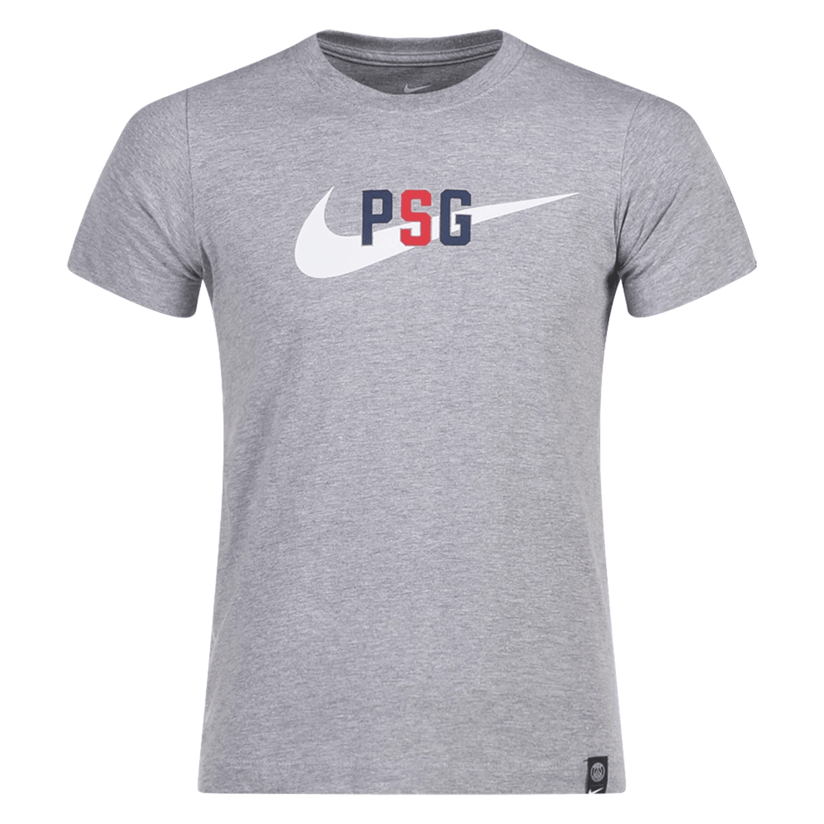 Nike Youth Paris - Saint Germain Swoosh T-Shirt 23/24 (Dark Grey Heather) | SoccerWearhouse