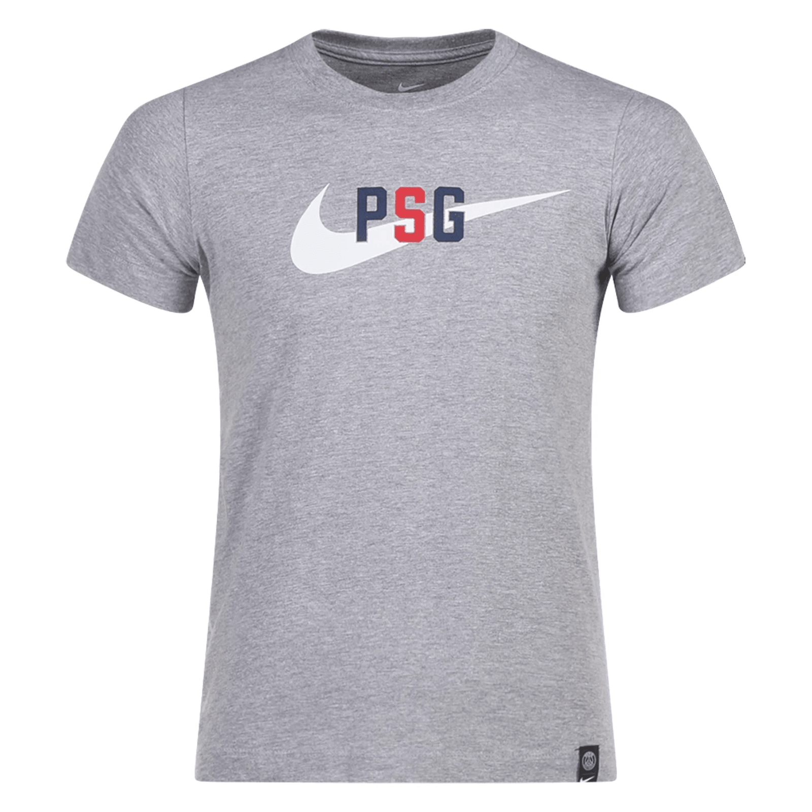 Nike Youth Paris - Saint Germain Swoosh T-Shirt 23/24 (Dark Grey Heather) | SoccerWearhouse