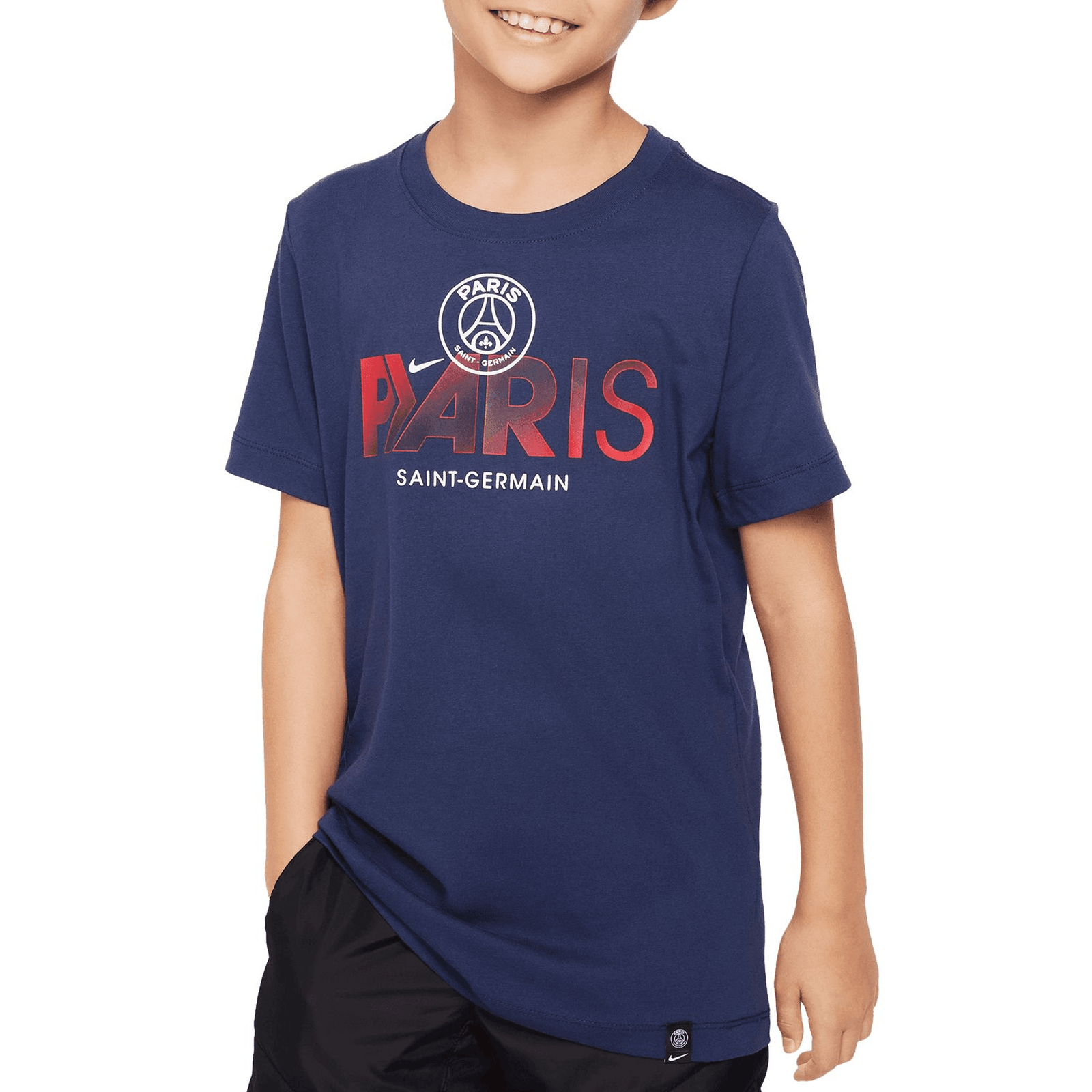 Nike Youth Paris Saint - Germain T-Shirt 23/24 (Midnight Navy) | SoccerWearhouse