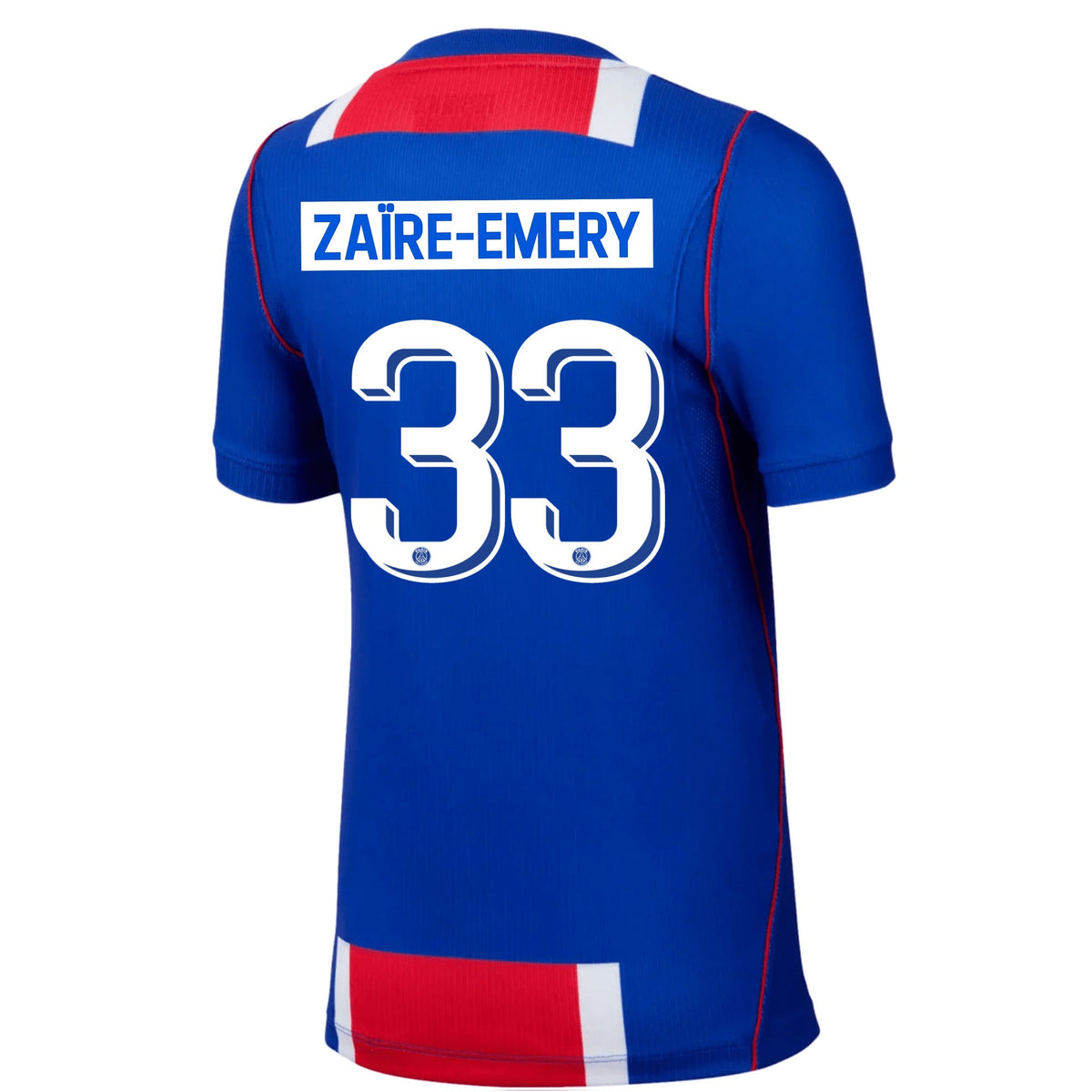 Nike Youth Paris Saint-Germain Warren Zaïre-Emery Home Jersey 26/27 (Royal/White/Red) | SoccerWearhouse