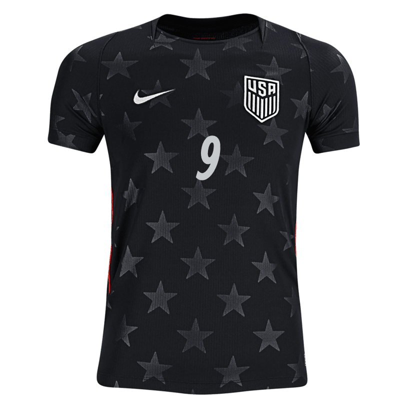 Nike Youth Pepi United States Away Stadium Jersey 2026 (Dark Obsidian/Pure Platinum) | SoccerWearhouse