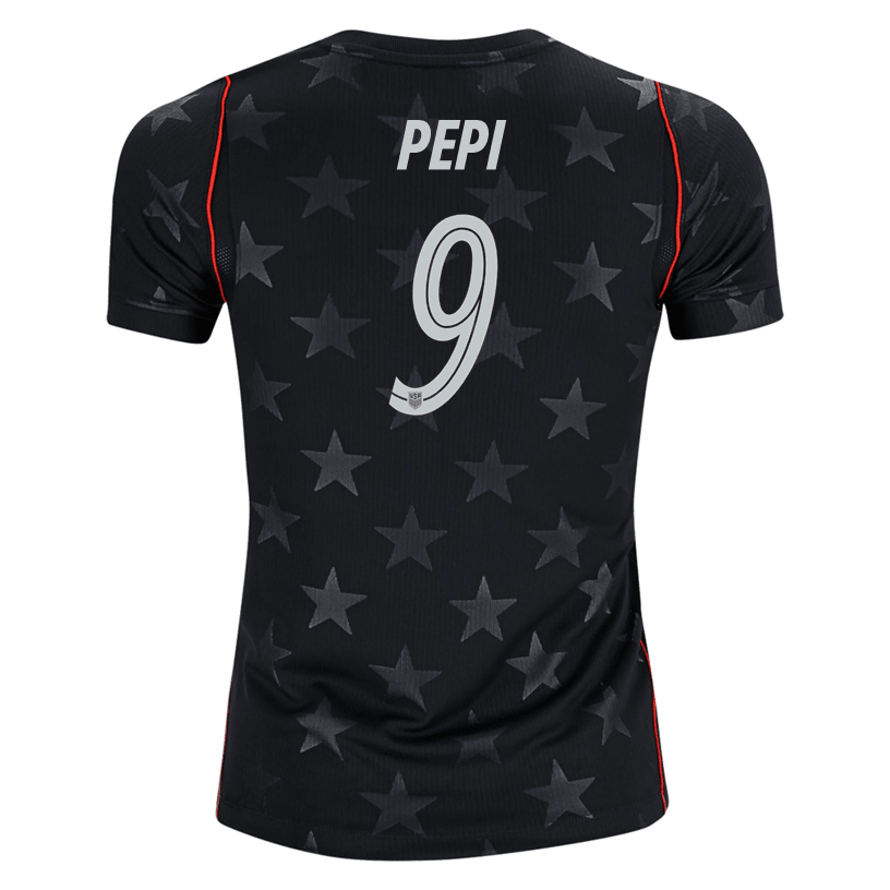 Nike Youth Pepi United States Away Stadium Jersey 2026 (Dark Obsidian/Pure Platinum) | SoccerWearhouse