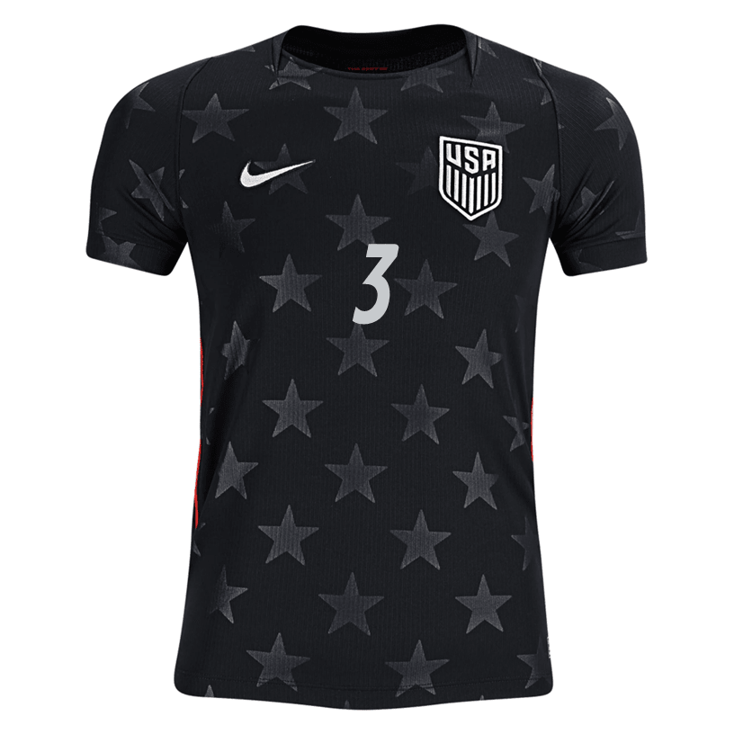 Nike Youth Richards United States Away Stadium Jersey 2026 (Dark Obsidian/Pure Platinum) | SoccerWearhouse