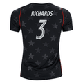 Nike Youth Richards United States Away Stadium Jersey 2026 (Dark Obsidian/Pure Platinum)