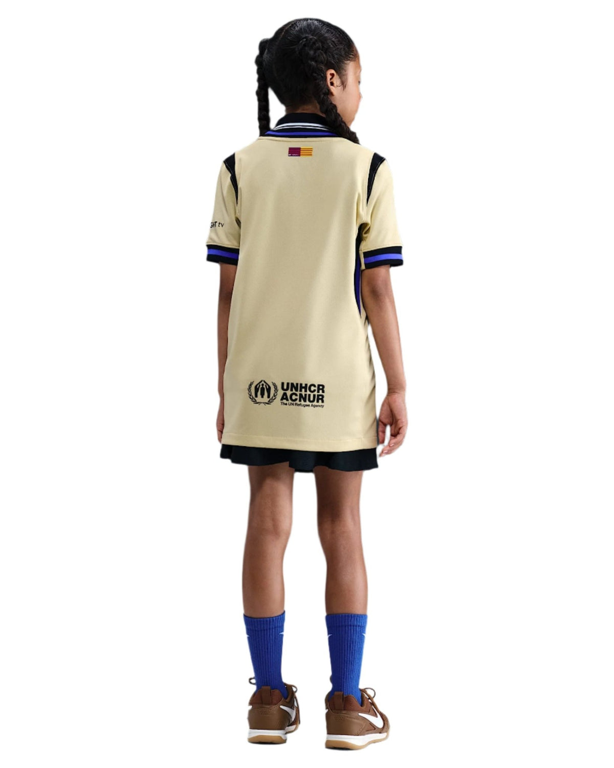 Nike Youth Ronaldinho FC Barcelona Away Jersey 25/26 (Team Gold/Persian Violet/Black) | SoccerWearhouse