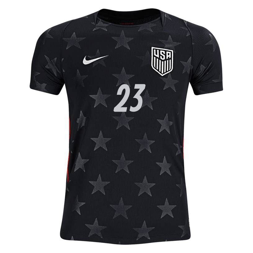 Nike Youth Steffen United States Away Stadium Jersey 2026 (Dark Obsidian/Pure Platinum) | SoccerWearhouse