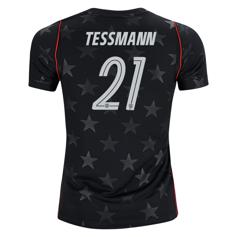 Nike Youth Tessmann United States Away Stadium Jersey 2026 (Dark Obsidian/Pure Platinum) | SoccerWearhouse