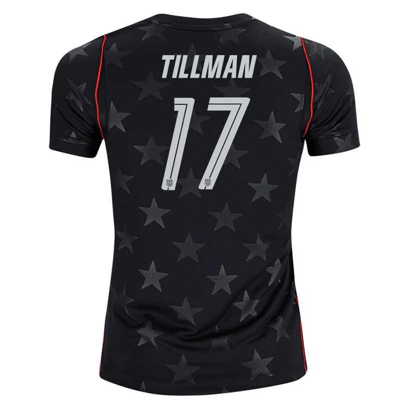 Nike Youth Tillman United States Away Stadium Jersey 2026 (Dark Obsidian/Pure Platinum) | SoccerWearhouse