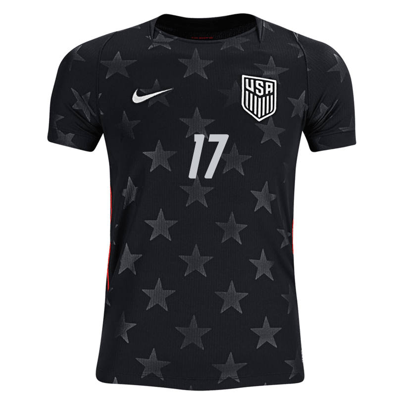 Nike Youth Tillman United States Away Stadium Jersey 2026 (Dark Obsidian/Pure Platinum) | SoccerWearhouse