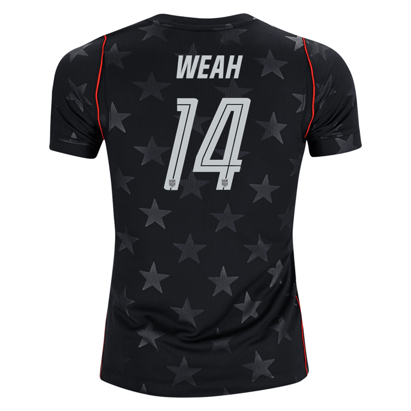 Nike Youth Weah United States Away Stadium Jersey 2026 (Dark Obsidian/Pure Platinum) | SoccerWearhouse