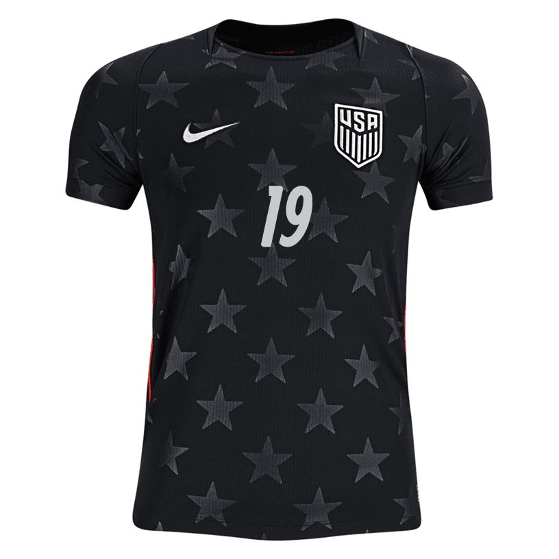 Nike Youth Wright United States Away Stadium Jersey 2026 (Dark Obsidian/Pure Platinum) | SoccerWearhouse