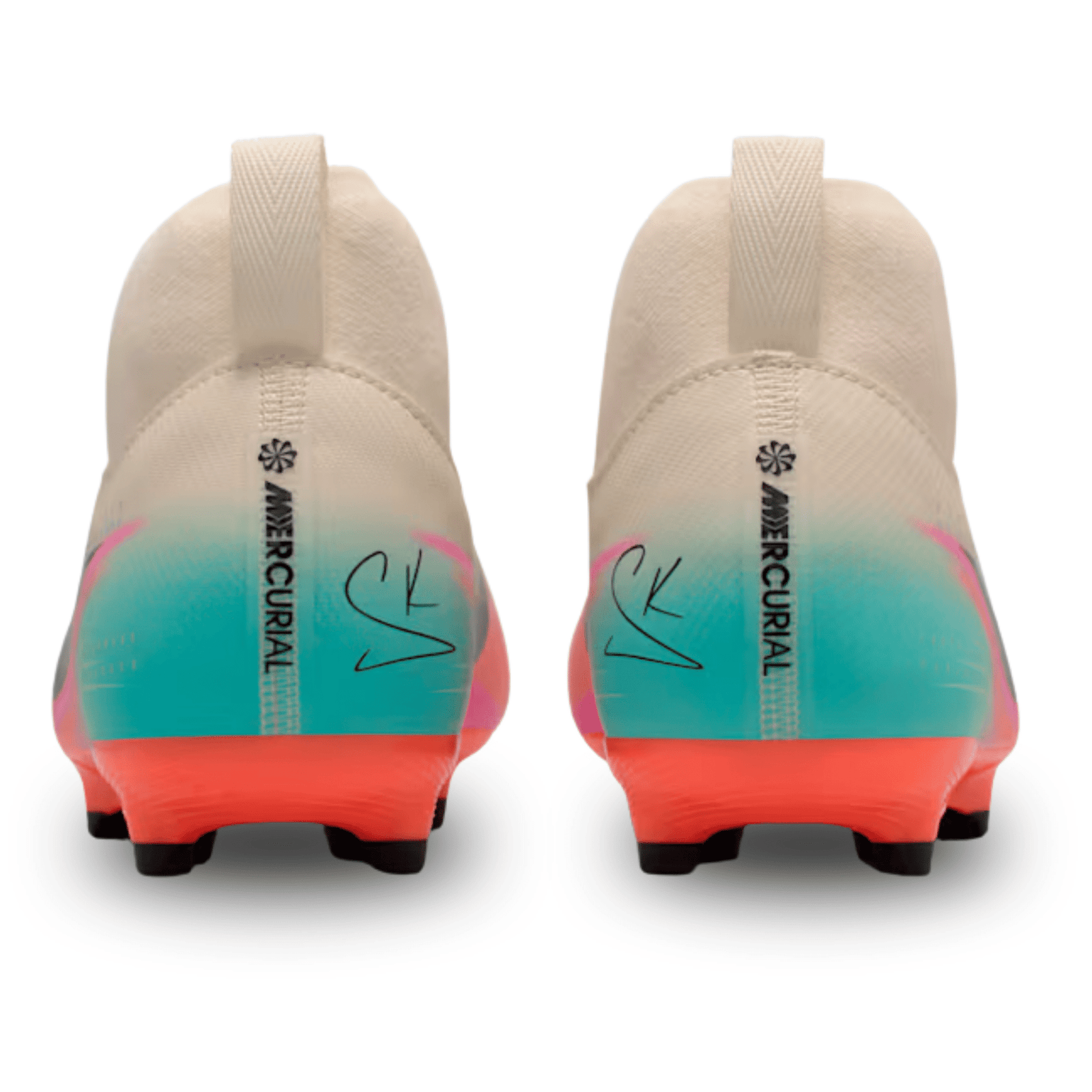 Nike Youth Zoom Mercurial Superfly 10 Academy Firm Ground/Multi Ground Soccer Cleats (Pale Ivory/Black) | SoccerWearhouse