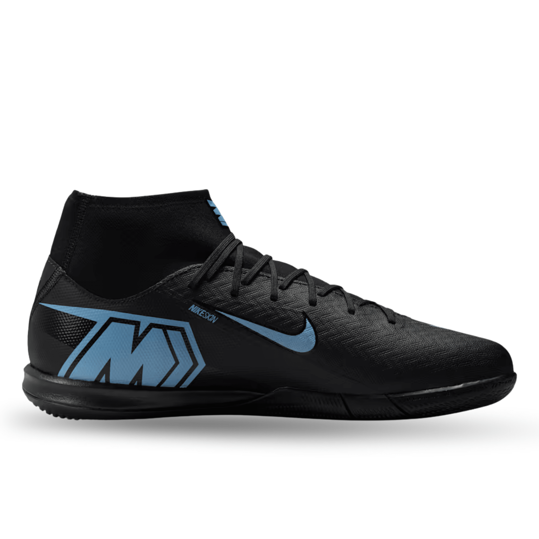 Nike Zoom Mercurial Superfly 10 Academy Indoor Soccer Shoes (Black/Ice