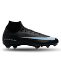 Nike Zoom Mercurial Superfly 10 Pro Firm Ground Soccer Cleats (Black/Ice Blue)