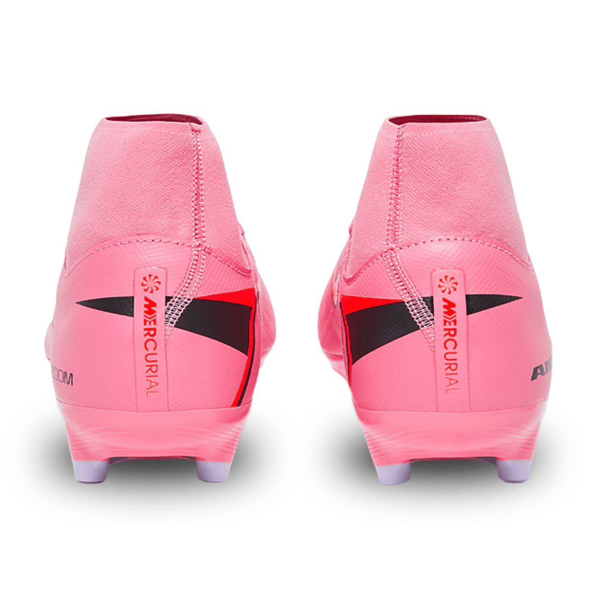 Nike Zoom Superfly 10 Academy FG/MG Soccer Cleats (Magic Flamingo/Black - Total Crimson) | SoccerWearhouse