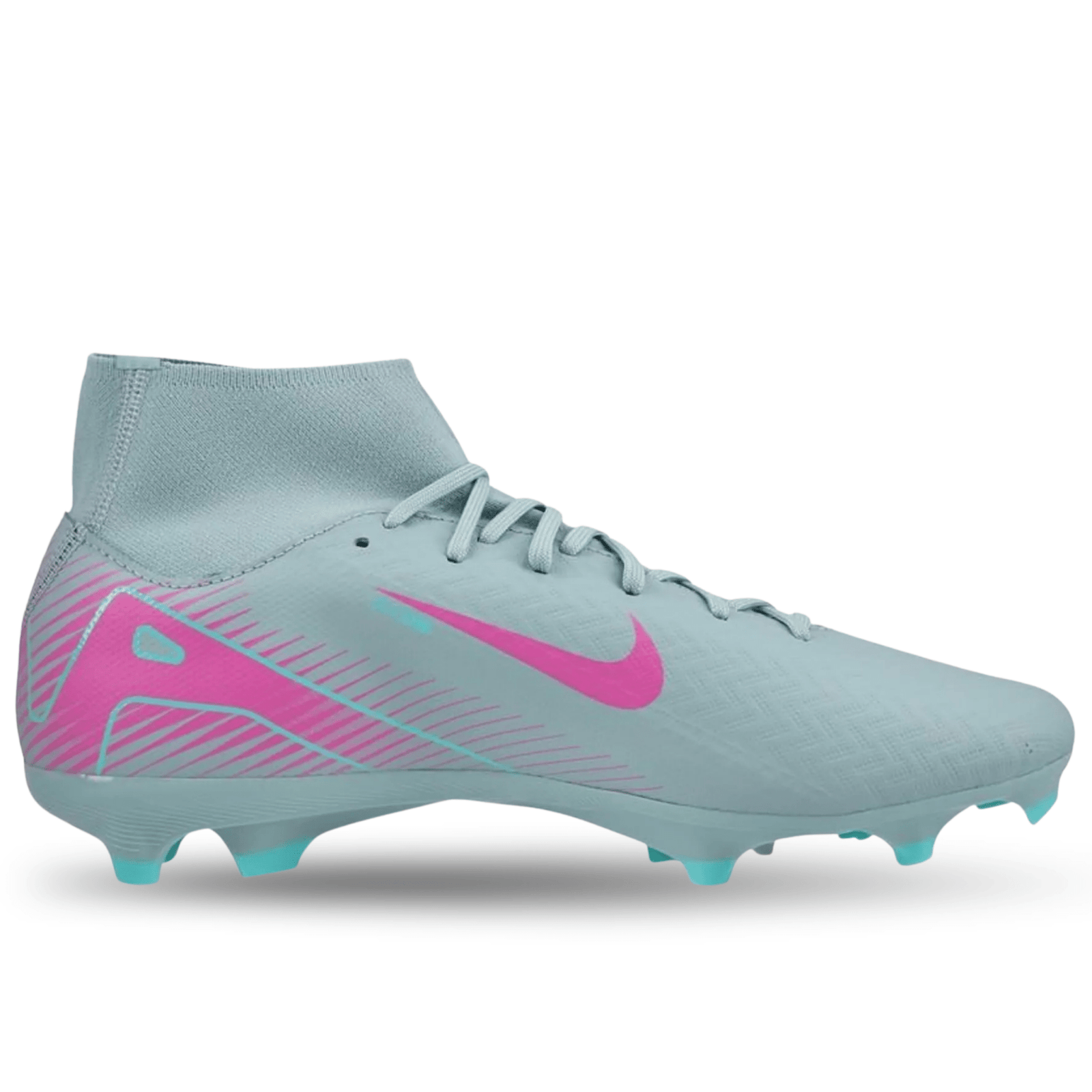 Nike Zoom Superfly 10 Academy FG/MG Soccer Cleats (Ocean Cube/Pink Blast) | SoccerWearhouse