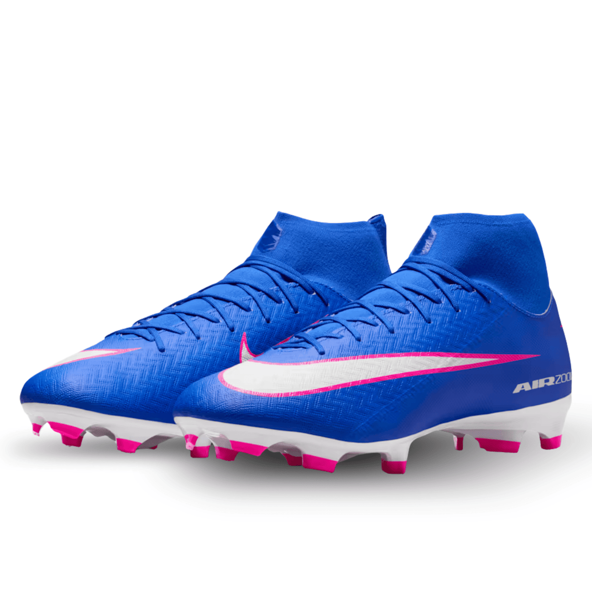 Nike Zoom Superfly 10 Academy FG/MG Soccer Cleats (Racer Blue/White) | SoccerWearhouse