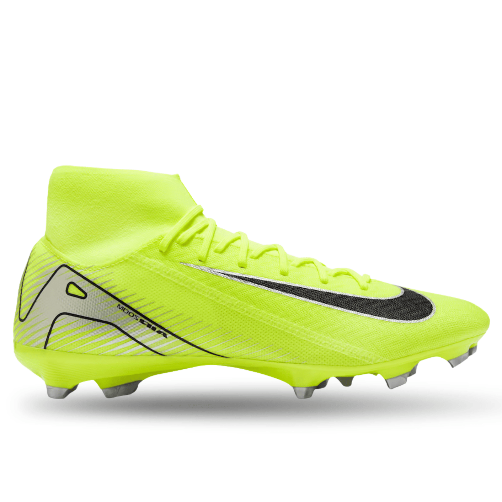 Nike Zoom Superfly 10 Academy FG/MG Soccer Cleats (Volt/Black) | SoccerWearhouse
