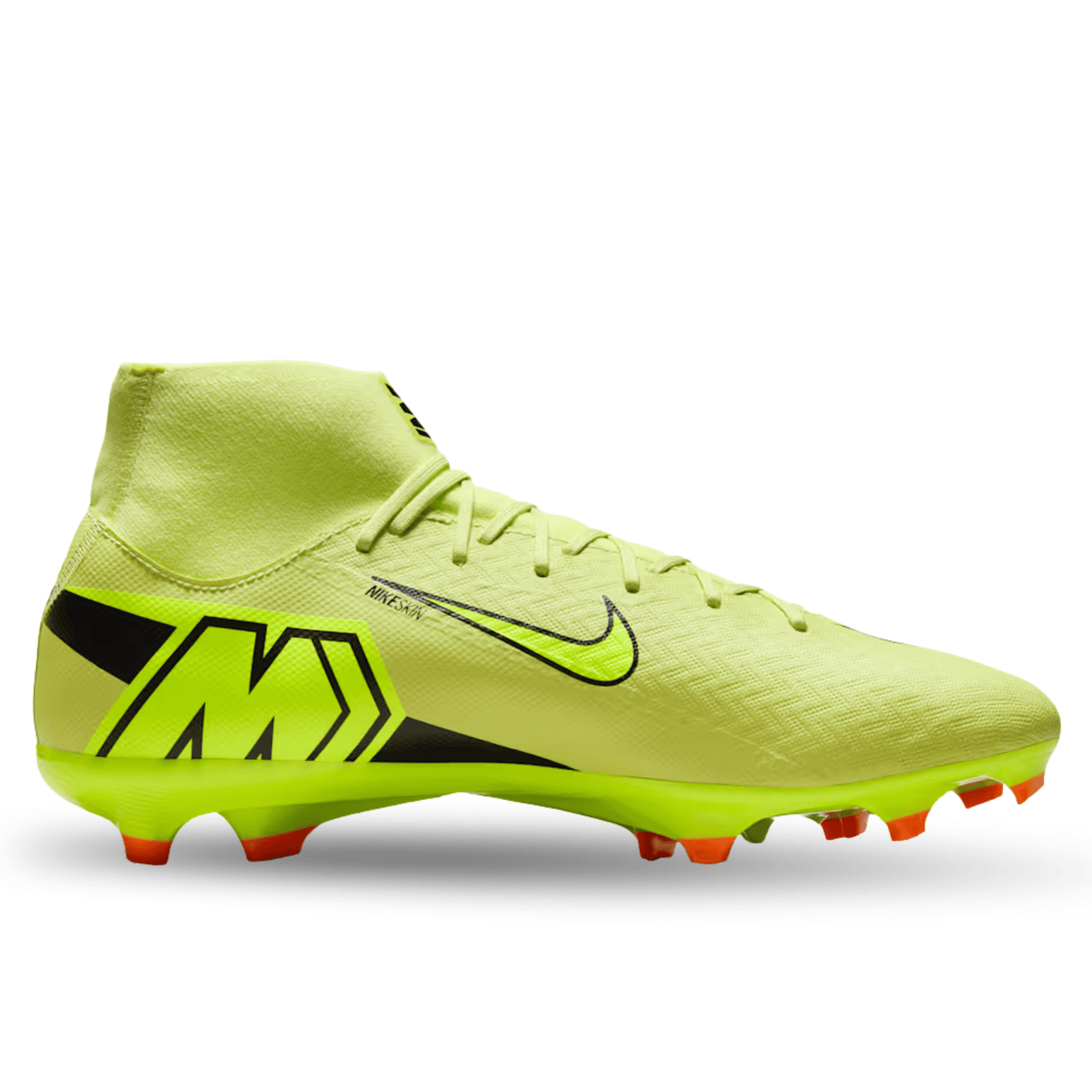 Nike Zoom Superfly 10 Academy Firm Ground/Multi Ground Soccer Cleats (Limelight/Volt - Hyper Crimson) | SoccerWearhouse