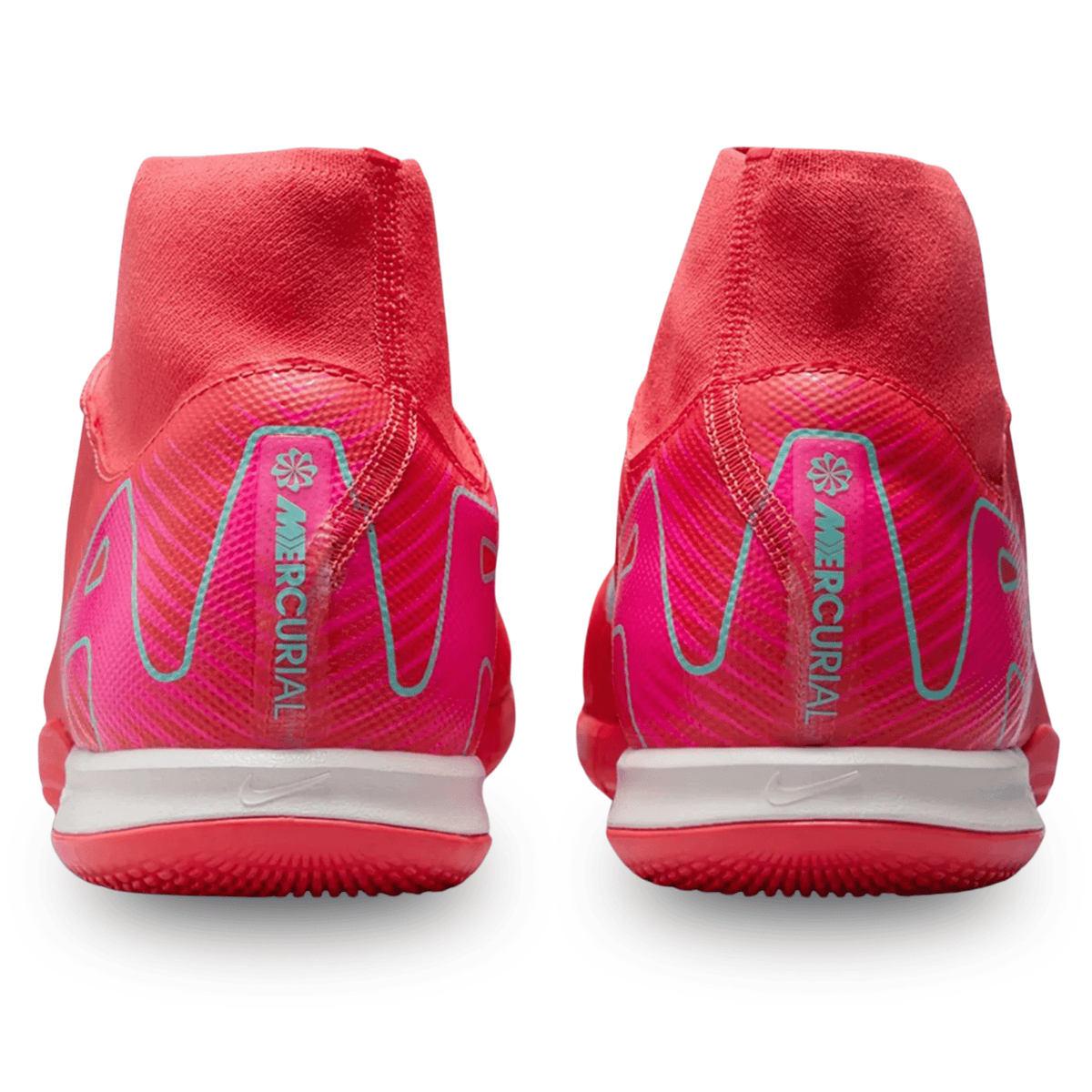 Nike Zoom Superfly 10 Academy Indoor Soccer Shoes (Ember Glow/Aurora Green) | SoccerWearhouse
