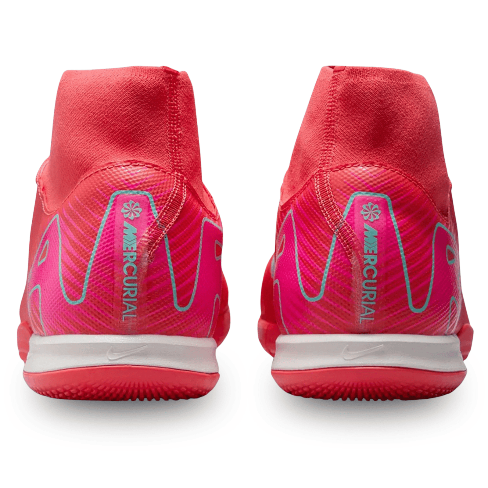 Nike Zoom Superfly 10 Academy Indoor Soccer Shoes (Ember Glow/Aurora Green) | SoccerWearhouse