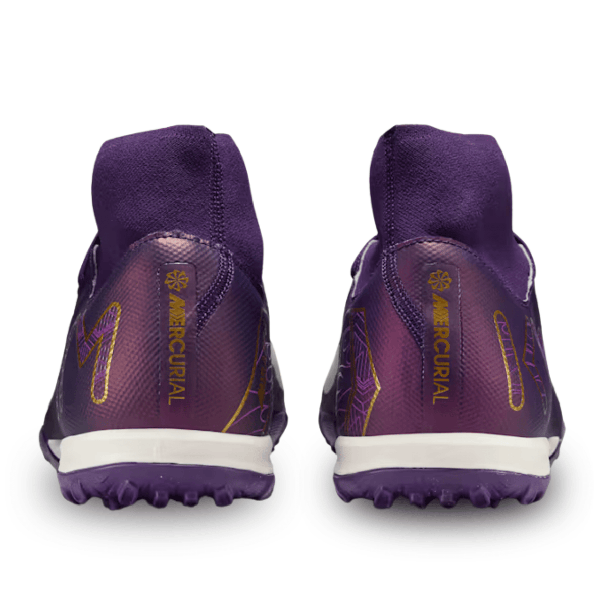 Nike Zoom Superfly 10 Academy KM Kylian Mbappe Turf TF Soccer Shoes (Grand Purple/Pale Ivory) | SoccerWearhouse