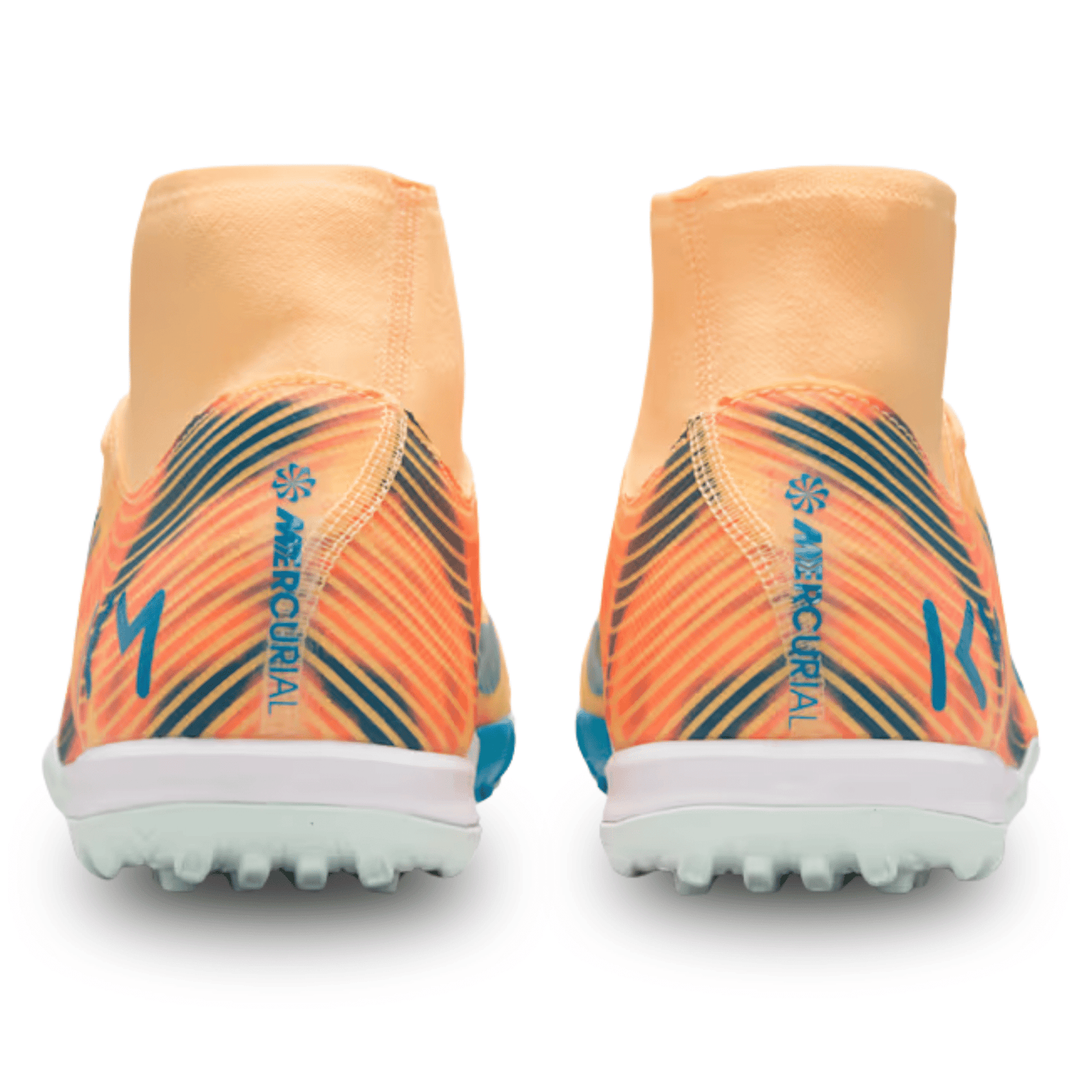 Nike Zoom Superfly 10 Academy KM Turf Soccer Shoes (Melon Tint/Neo Turq/Igloo) | SoccerWearhouse