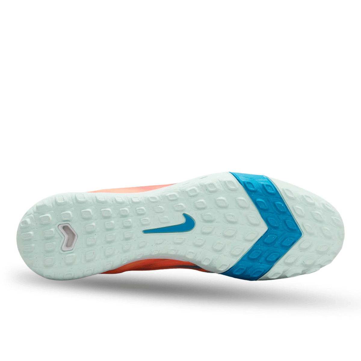 Nike Zoom Superfly 10 Academy KM Turf Soccer Shoes (Melon Tint/Neo Turq/Igloo) | SoccerWearhouse