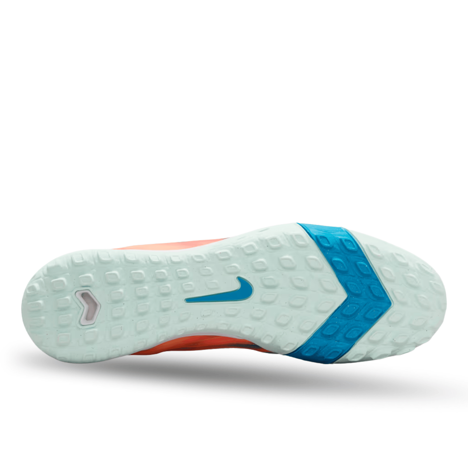 Nike Zoom Superfly 10 Academy KM Turf Soccer Shoes (Melon Tint/Neo Turq/Igloo) | SoccerWearhouse