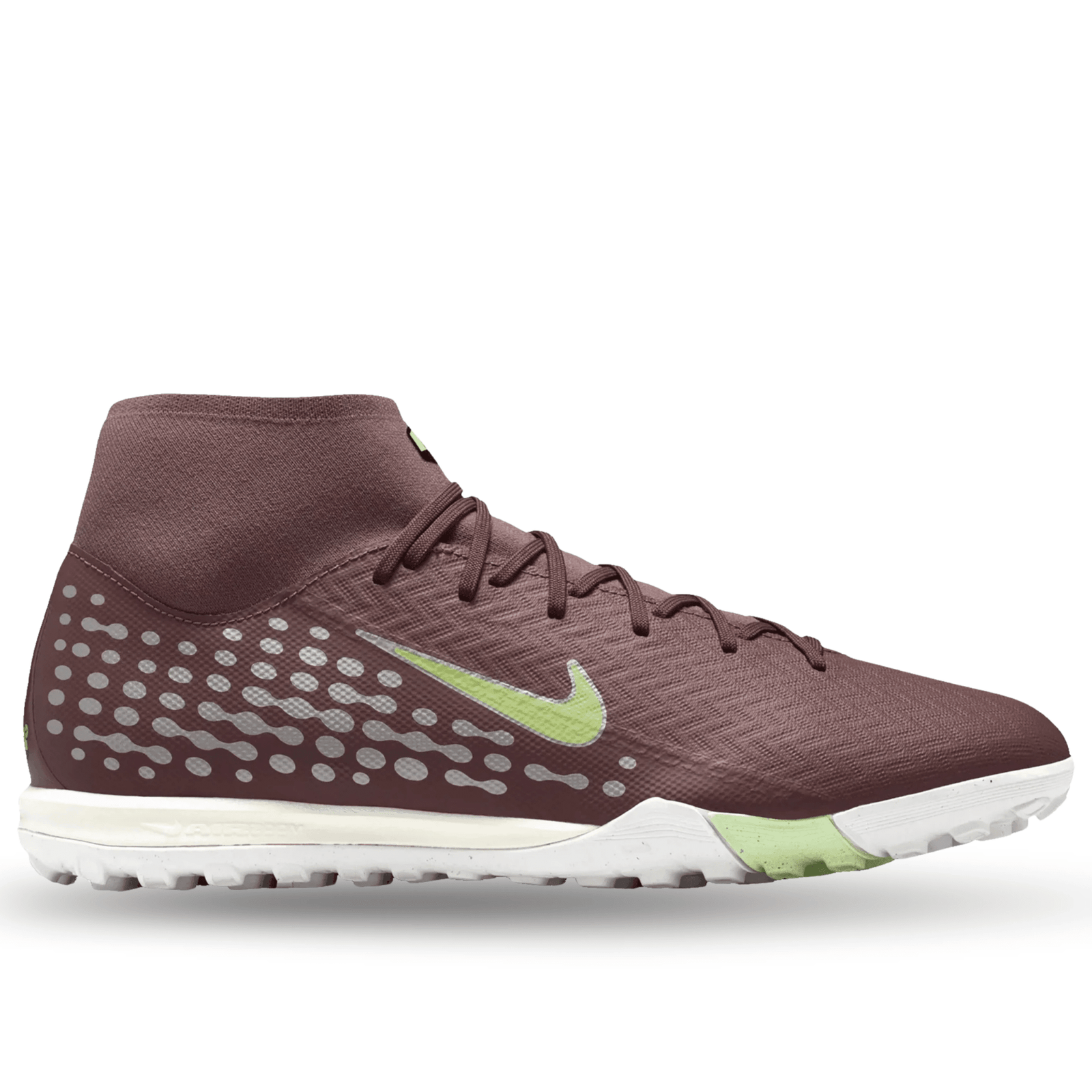 Nike Zoom Superfly 10 Academy KM Turf Soccer Shoes (Plum Eclipse/Metallic Silver) | SoccerWearhouse