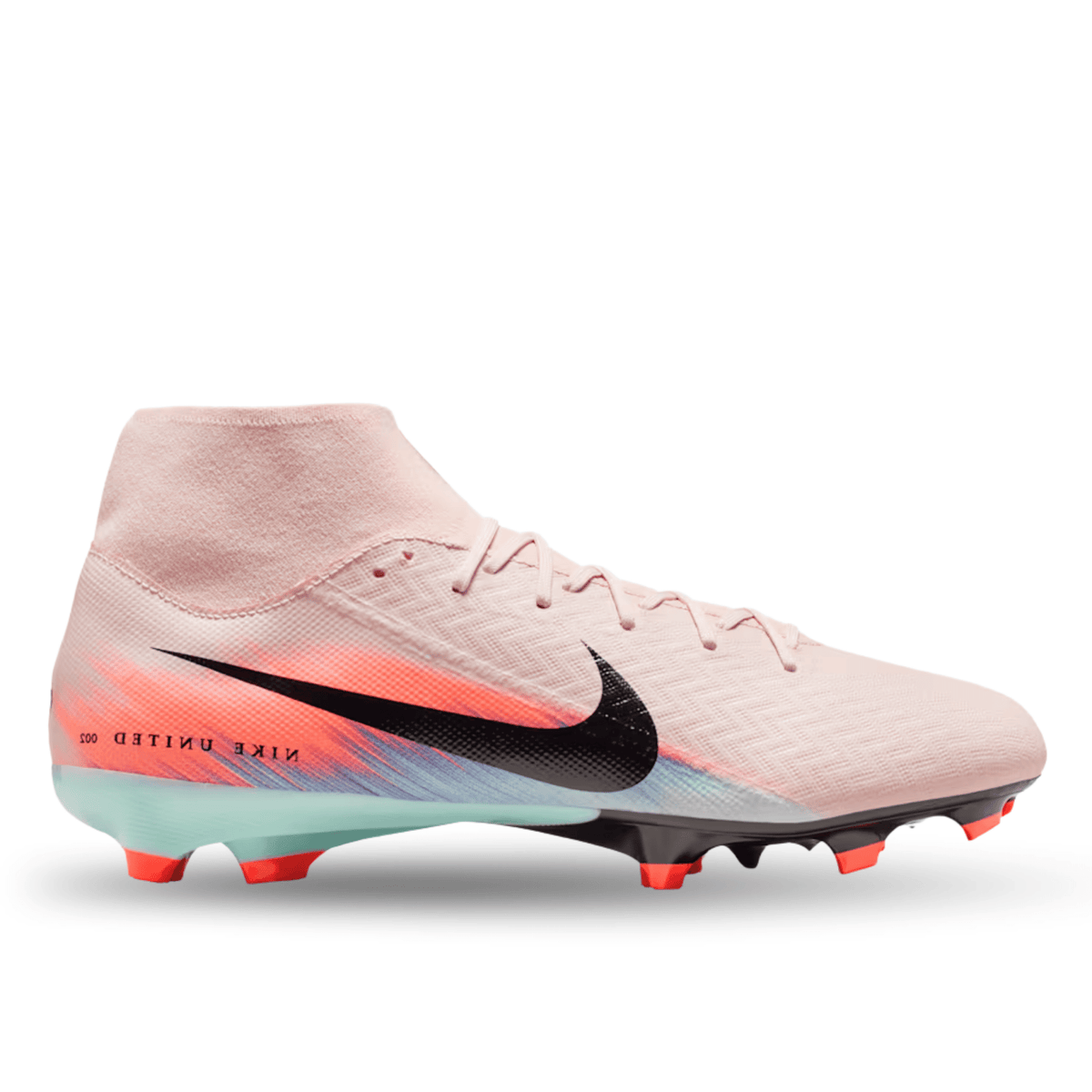 Nike Zoom Superfly 10 Academy NU2 Firm Ground/Multi Ground Soccer Cleats (Silt Red/Racer Blue) | SoccerWearhouse