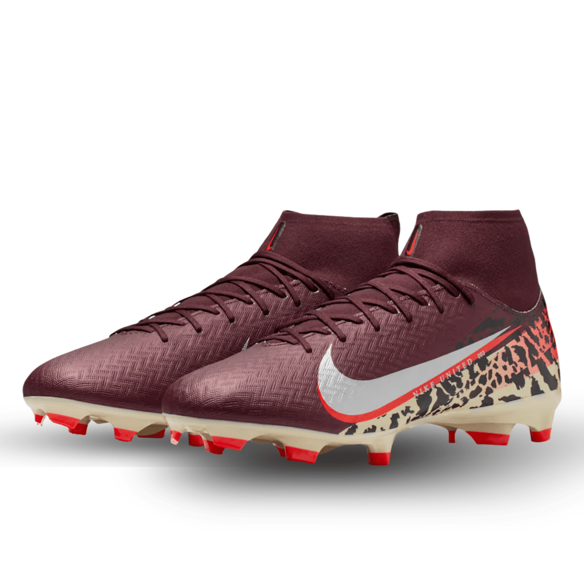 Nike Zoom Superfly 10 Academy NU3 FG/MG Soccer Cleats (Burgundy Crush/Metallic Silver) | SoccerWearhouse