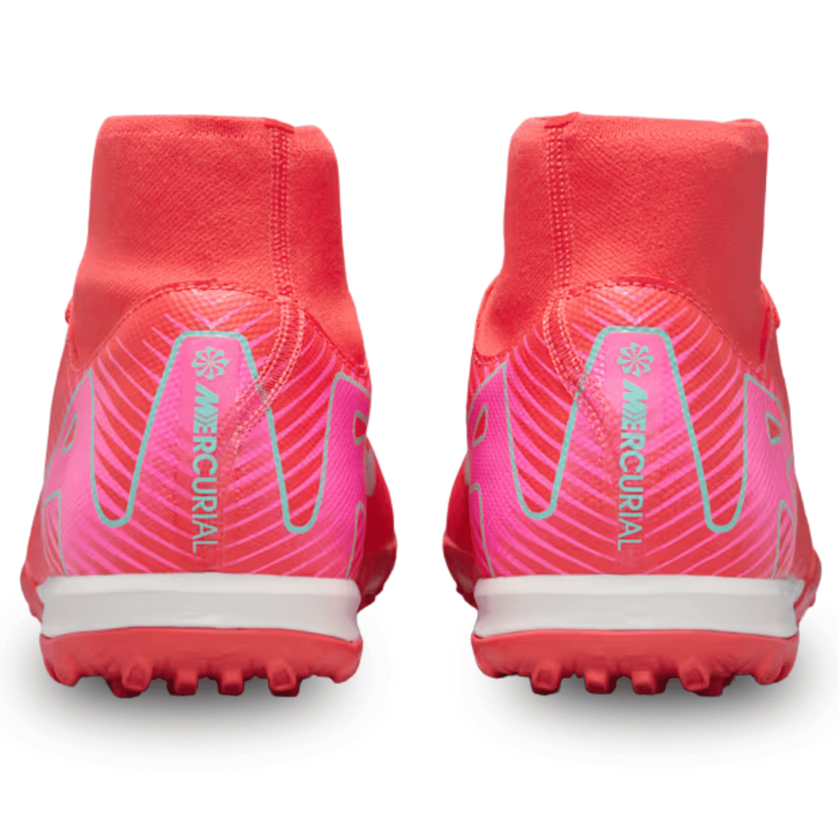 Nike Zoom Superfly 10 Academy Turf Soccer Shoes (Ember Glow/Aurora Green) | SoccerWearhouse