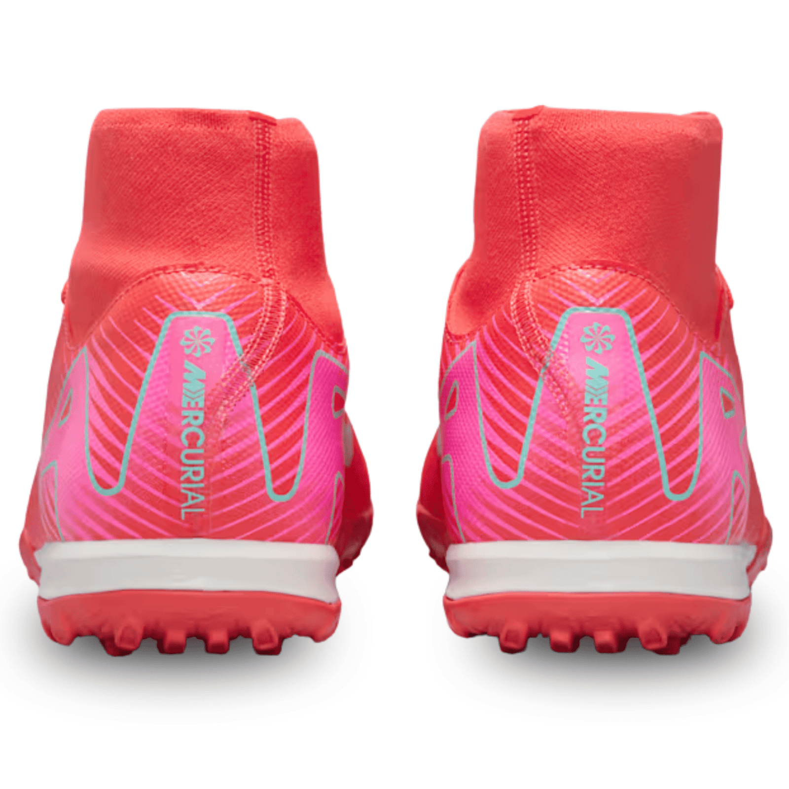 Nike Zoom Superfly 10 Academy Turf Soccer Shoes (Ember Glow/Aurora Green) | SoccerWearhouse