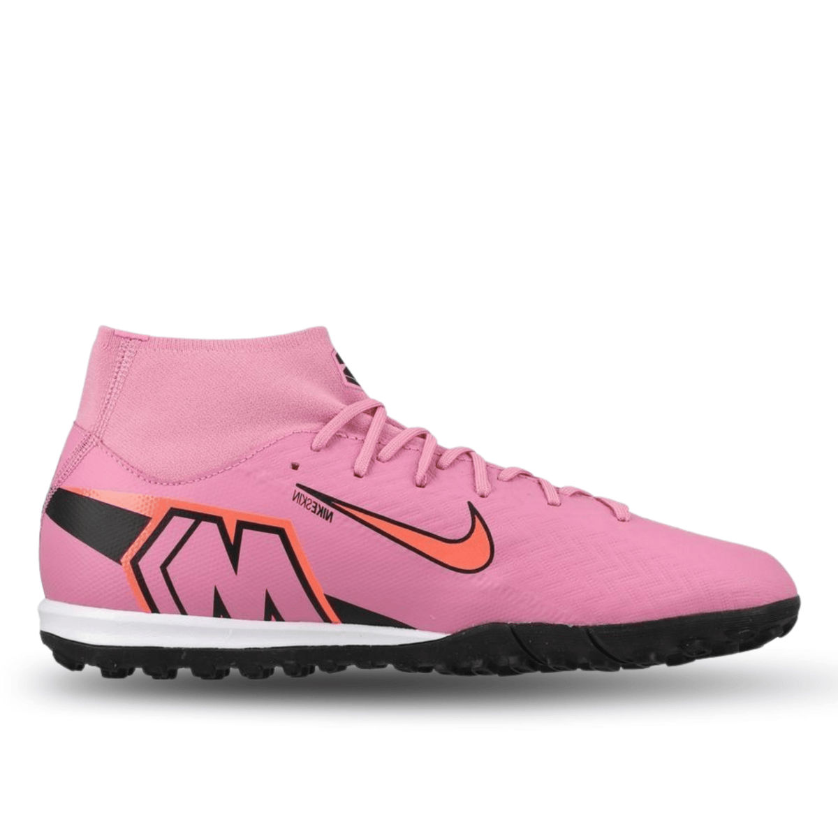 Nike Zoom Superfly 10 Academy Turf Soccer Shoes (Magic Flamingo/Black - Total Crimson) | SoccerWearhouse