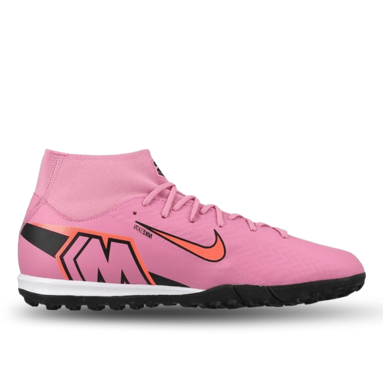 Nike Zoom Superfly 10 Academy Turf Soccer Shoes (Magic Flamingo/Black - Total Crimson) | SoccerWearhouse