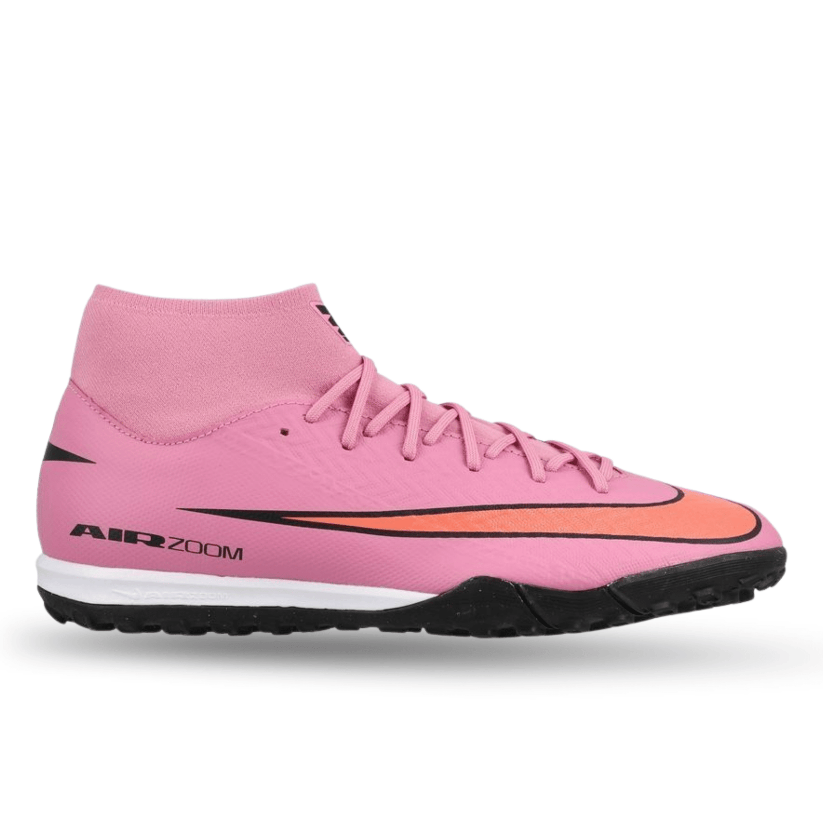 Nike Zoom Superfly 10 Academy Turf Soccer Shoes (Magic Flamingo/Black - Total Crimson) | SoccerWearhouse