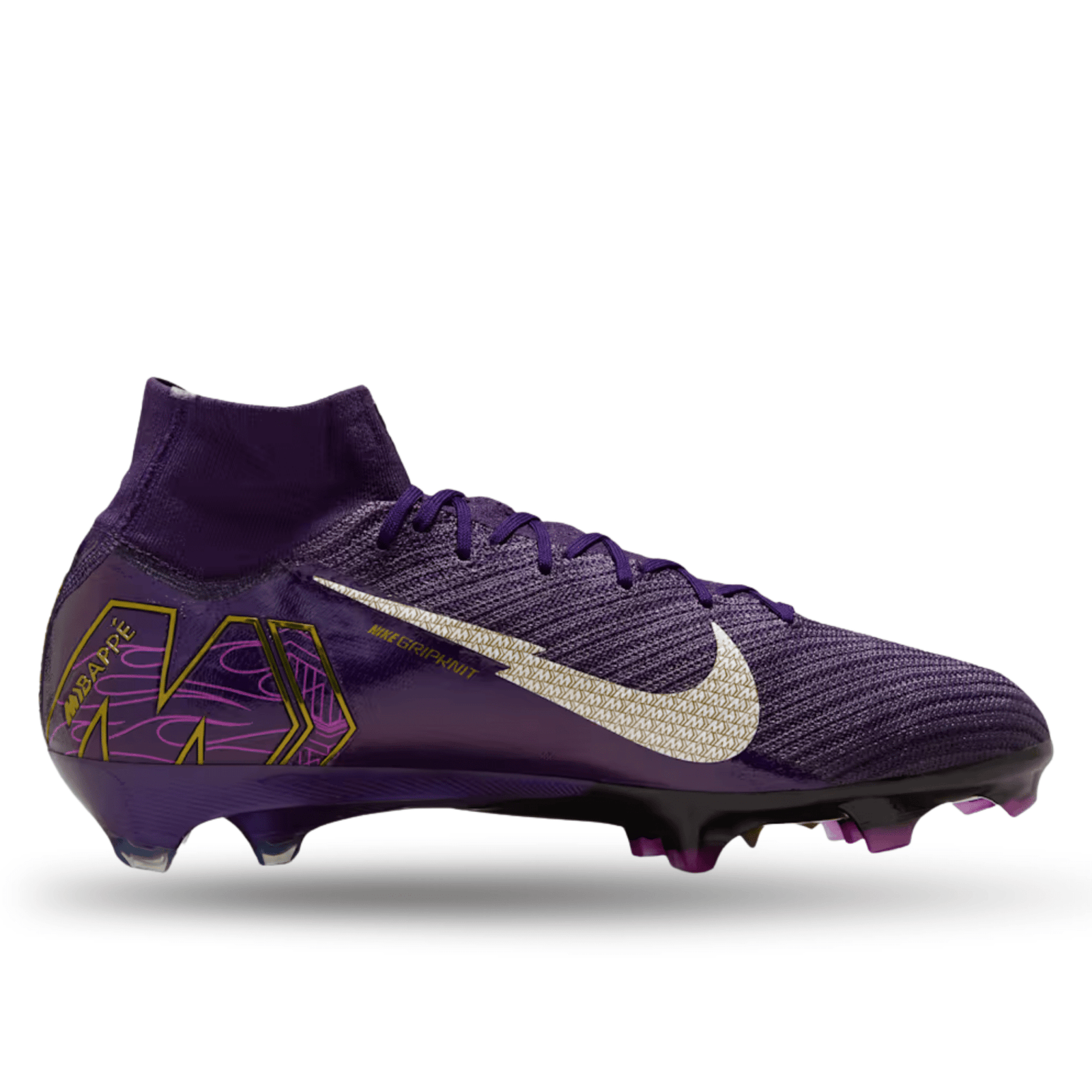 Nike Zoom Superfly 10 Elite Kylian Mbappe KM FG Soccer Cleats (Grand Purple/Pale Ivory) | SoccerWearhouse