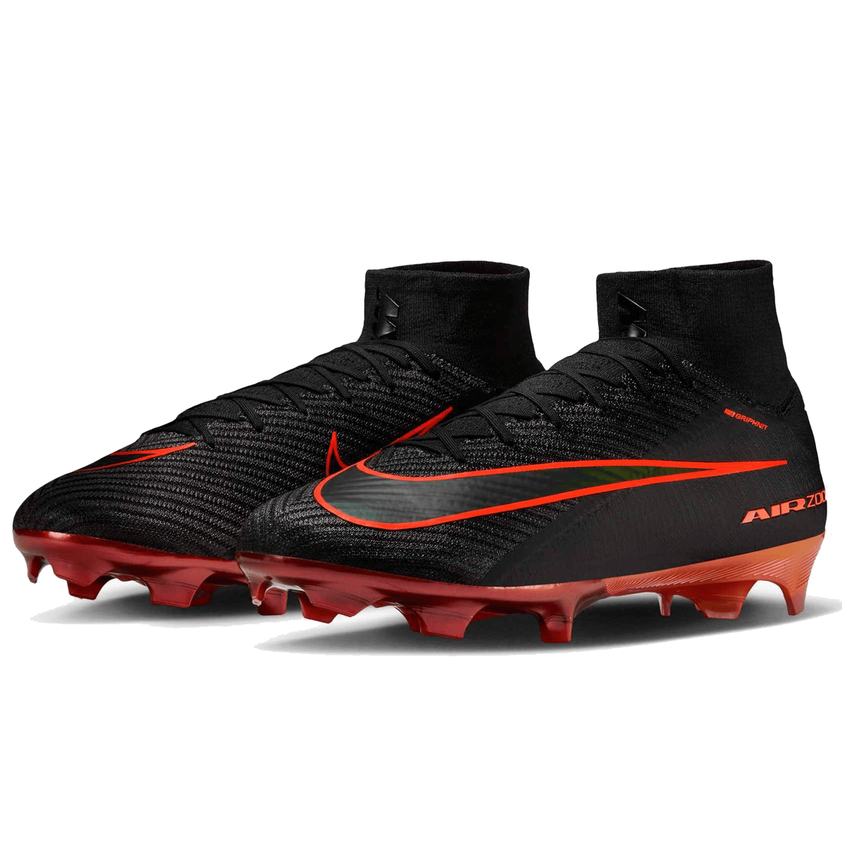 Nike Zoom Superfly 10 Elite LV8 FG Soccer Cleats (Black/Hyper Crimson) | SoccerWearhouse