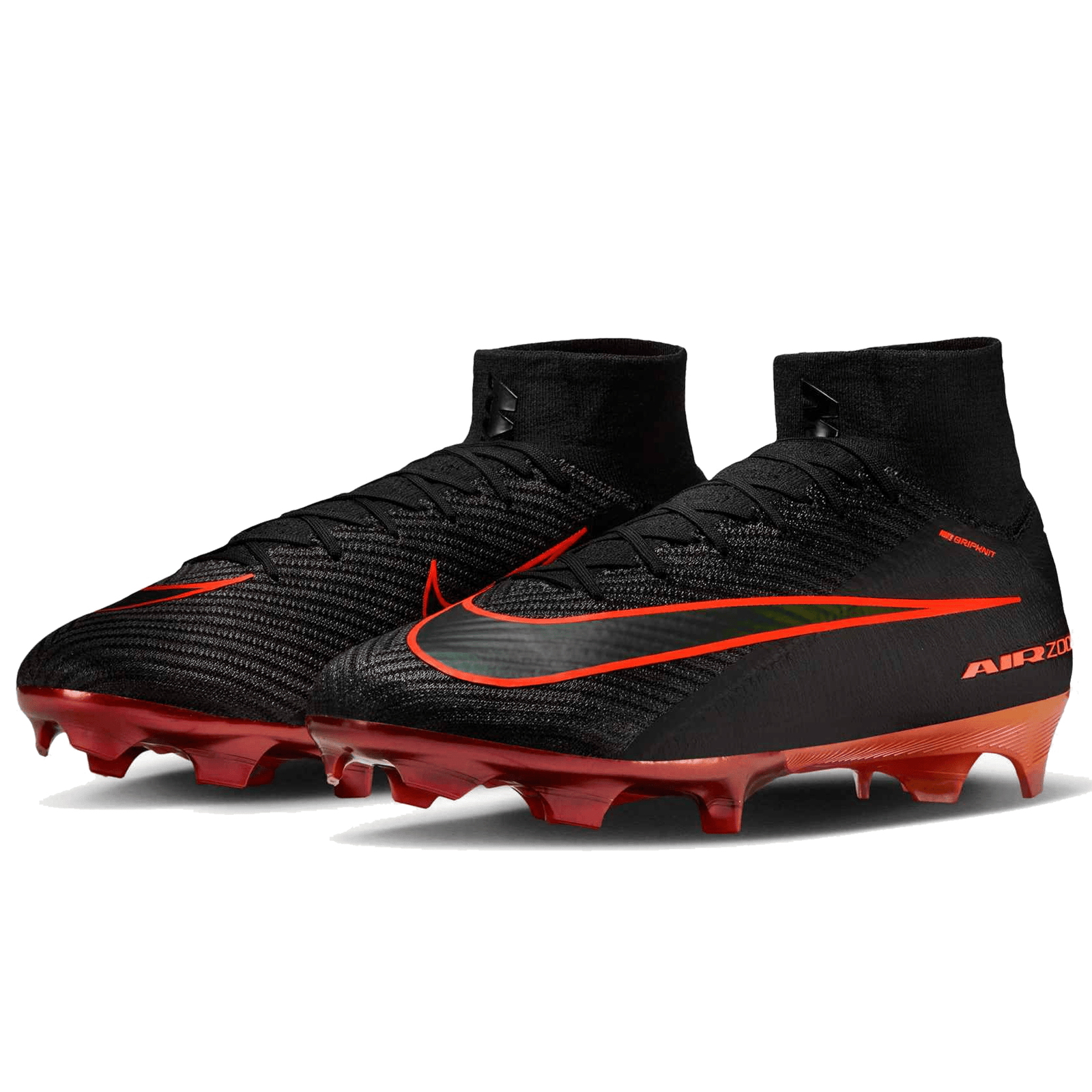 Nike Zoom Superfly 10 Elite LV8 FG Soccer Cleats (Black/Hyper Crimson) | SoccerWearhouse
