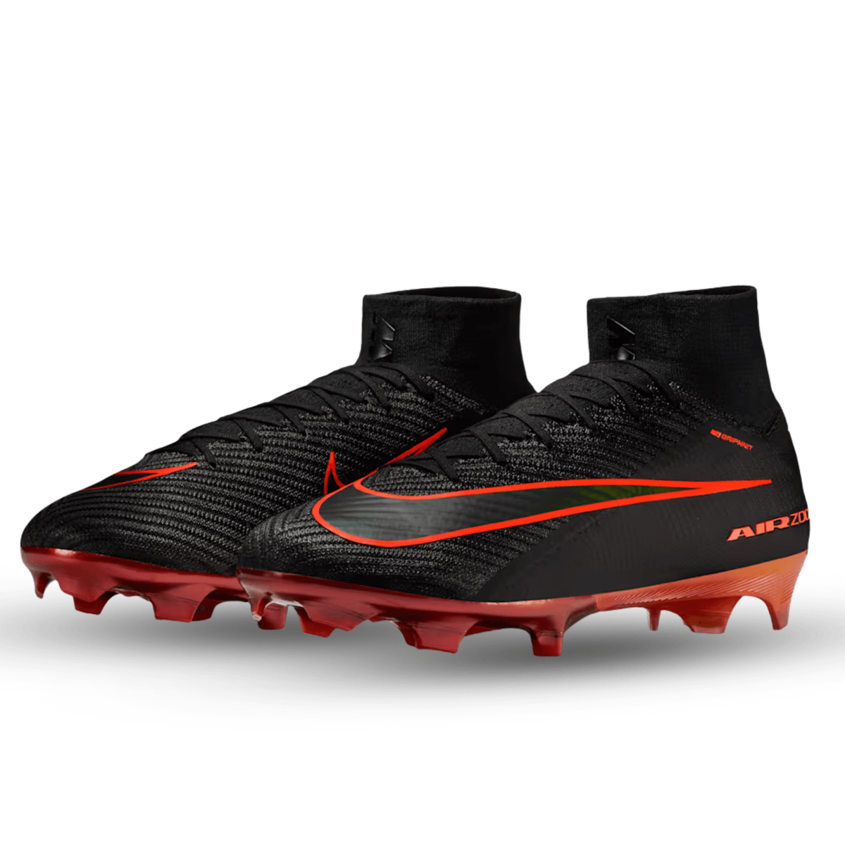 Nike Zoom Superfly 10 Elite LV8 FG Soccer Cleats (Black/Hyper Crimson) | SoccerWearhouse