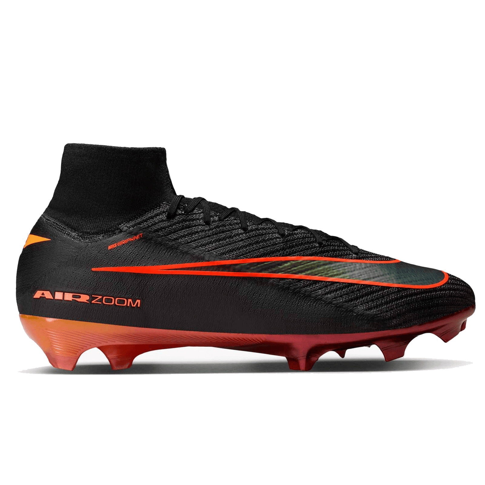 Nike Zoom Superfly 10 Elite LV8 FG Soccer Cleats (Black/Hyper Crimson) | SoccerWearhouse