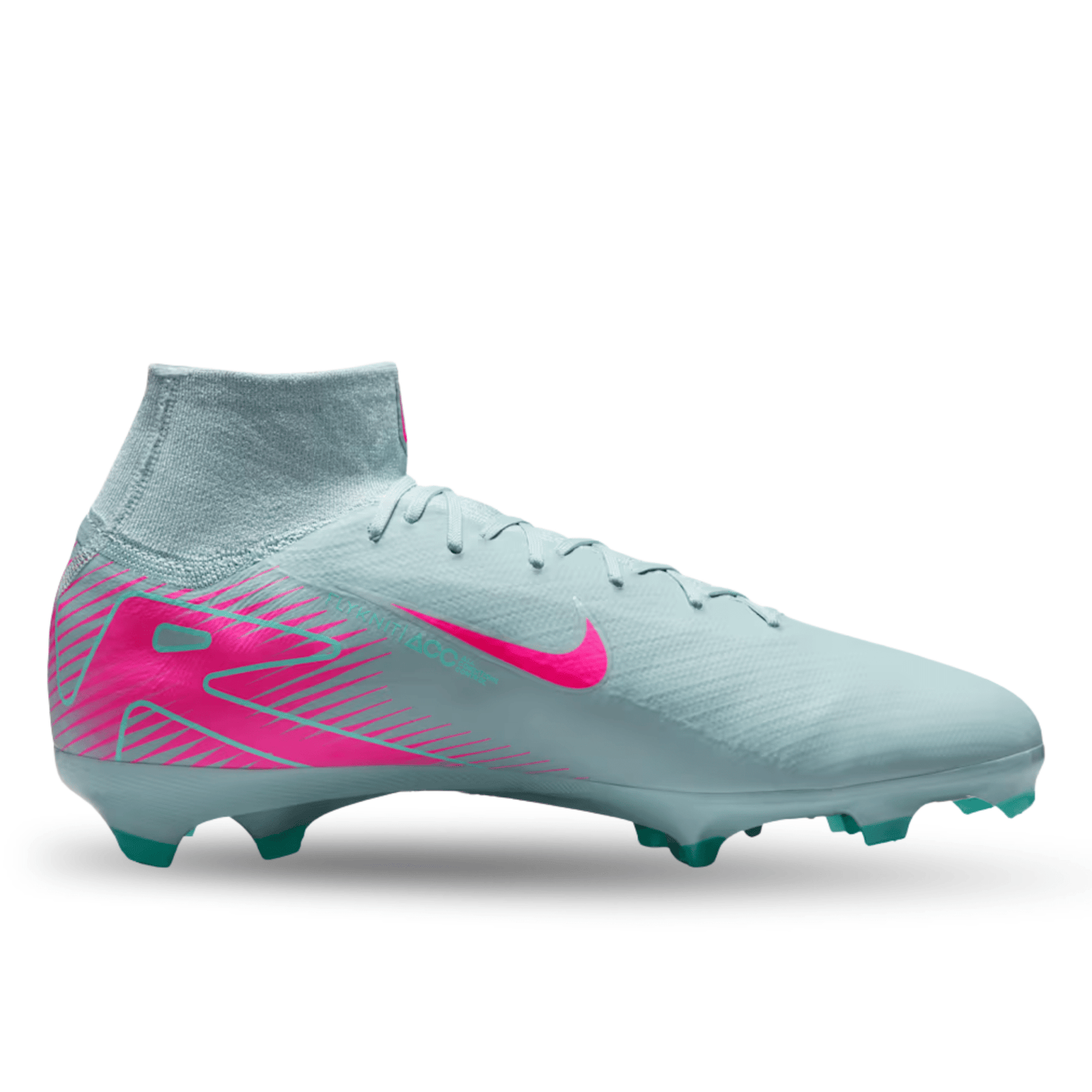 Nike Zoom Superfly 10 Pro FG Soccer Cleats (Ocean Cube/Pink Blast) | SoccerWearhouse