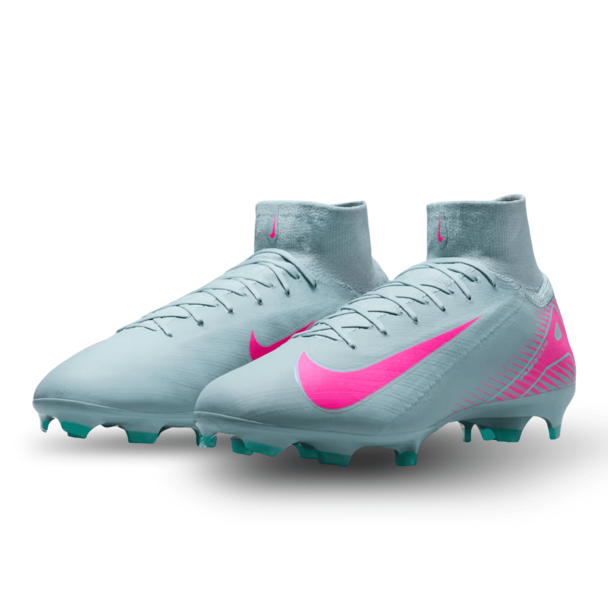 Nike Zoom Superfly 10 Pro FG Soccer Cleats (Ocean Cube/Pink Blast) | SoccerWearhouse