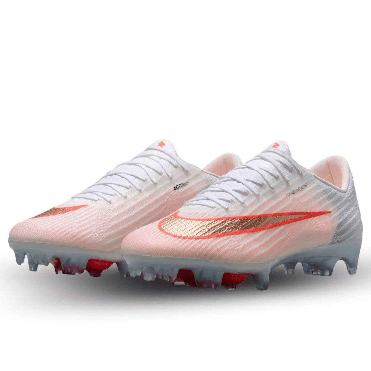 Nike Zoom Superfly 11 Elite FG Soccer Cleats (White/Blur/Bright Crimson) | SoccerWearhouse